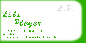 lili pleyer business card